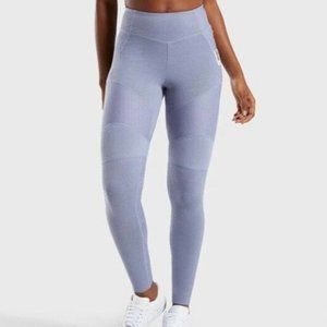 Gymshark True Texture Leggings - Steel Blue - Small